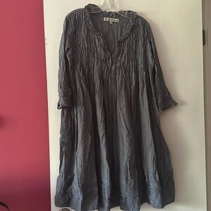 J P & Mattie size small dress in dark gray.